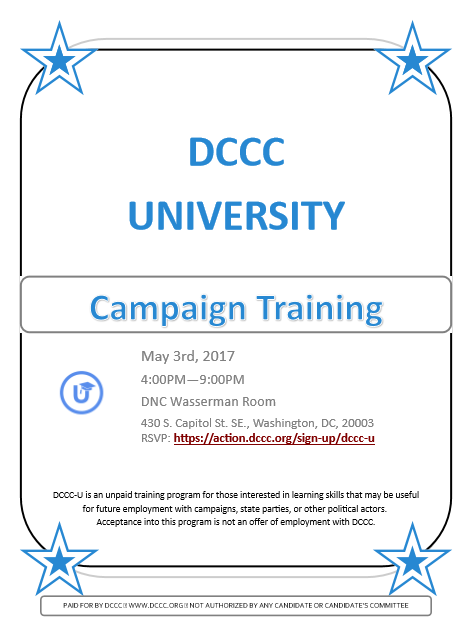 DCCC Training Flier #2